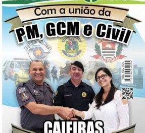 Números da Secretaria do Estado confirmam:  Caieiras é a cidade mais segura da região e uma das mais seguras do Brasil