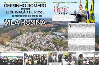 Gersinho Romero entrega legitimação de posse a moradores de áreas da Vila Rosina
