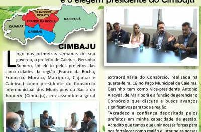 Prefeitos da região reconhecem competência gestora de Gersinho e o elegem presidente do Cimbaju