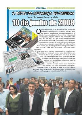 O início da mudança de Caieiras tem oficialmente uma data: 10 de junho de 2008