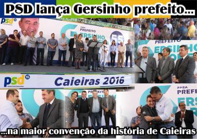 PSD lança Gersinho Romero prefeito, na maior convenção da história de Caieiras