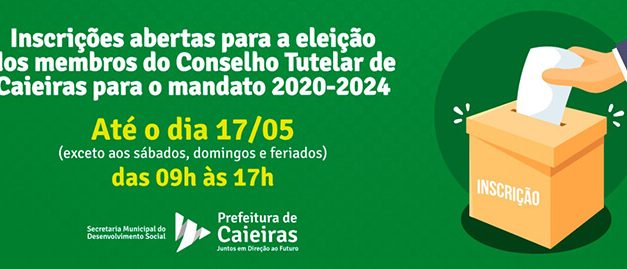 Abertas as inscrições para a eleição dos membros do Conselho Tutelar de Caieiras