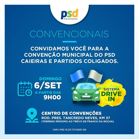 Partidos de Caieiras inovam e realizarão Convenções Partidárias em sistema Drive-In